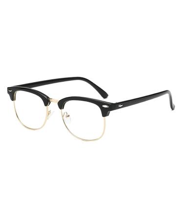 Nearsighted Glasses Myopia Shortsightedness Glasses With Diopters -5.50 For Men Women Stylish Glasses Frame Black Black -550