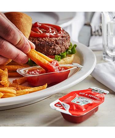 Heinz Tomato Ketchup Dip And Squeeze - Pack of 50 (0.95 oz) Single Serve Ketchup Pockets for On-The-Go Meals - Buy Online on GoSupps.com