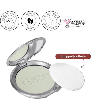 T. LeClerc - Compact Rice Powder - 04 LILLEUL - Long-Lasting Mattifying & Fixing - 0% Talc - Reduces Pimples - Vegan Formula 96% Natural - Dermatological Control - Made in France 9 g - Buy Online on GoSupps.com