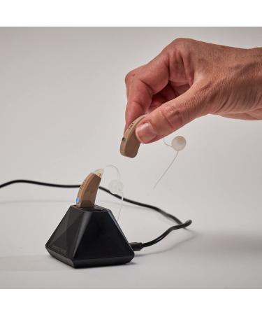 Hearing Assist Recharge BTE Air Conduction Hearing Aid (Both Ears) | FDA Registered, Rechargeable with Charging Case | TV Offer + Free Tech Support | Beige - Buy Online on GoSupps.com