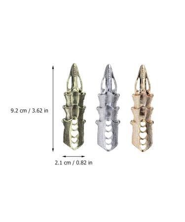 Frcolor Halloween Costume Claw Rings - Full Finger Gothic Nail Set for Men & Girls | 3-Piece Movable Ankle Armor - Buy Online on GoSupps.com