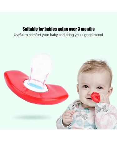 Funny Soft Silicone Pacifier for Babies & Toddlers | Cute Light Red Design - Shop Now! - Buy Online on GoSupps.com