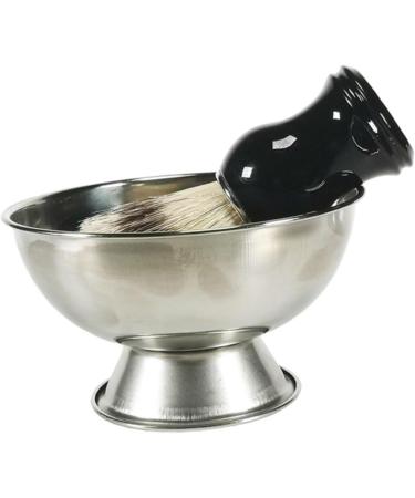 Frcolor High Impact Metal Shaving Bowl - 5th Generation Shaving Shell Container for Mustache Whirlwind & Soap Holder - Travel-Friendly Stainless Steel Shaving Equipment - Buy Online on GoSupps.com