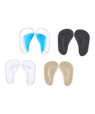FOMIYES 8 Pairs Arch Pad Arch Support Pads Reusable Arch Inserts Insoles for Plantar Shoes Arch Plantar is Unusual Foot Arch Gel Cushion High Heel Gasket Men and Women