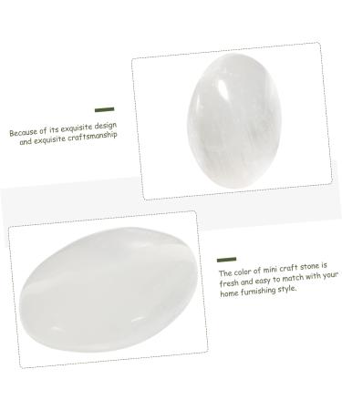 FRCOLOR Palm Stone Oval Gemstone | Natural Pocket Decor for Kids & Office Supplies | Chic Jade Mini Toy 7x5x5CM - Buy Online on GoSupps.com