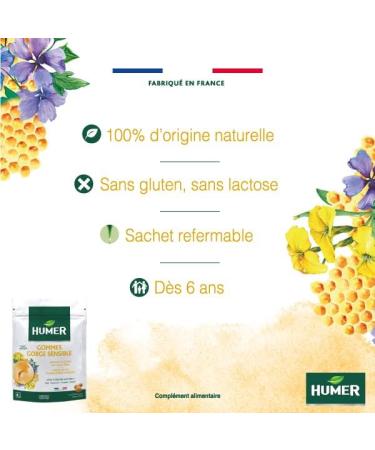 Humer - Sensitive Throat Erasers - Lemon Flavor - From 6 years old - Resealable & Recyclable Bag of 30 Erasers - Buy Online on GoSupps.com