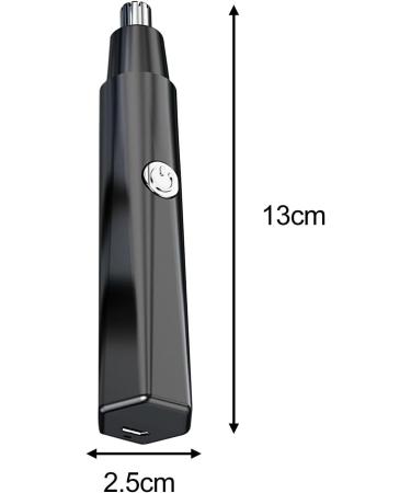 Sleek Electric Nose Hair Trimmer for Gentle Grooming - Black | International Shipping Available - Buy Online on GoSupps.com