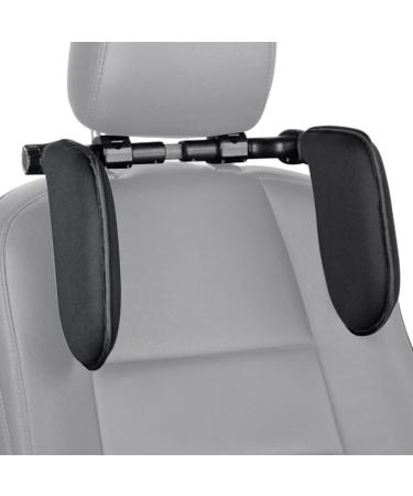 Premium Car Seat Headrest Pillow for Adults & Kids - Adjustable Neck Support for Travel - Black - Buy Online on GoSupps.com