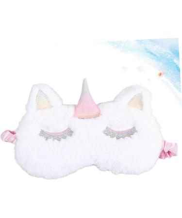 Buy Gatuida 2pcs Cute Sleeping Eye Mask - Cartoon Eye Cover for Women & Kids | Embroidered White Sleep Mask | Ideal for Travel & Relaxation - Buy Online on GoSupps.com