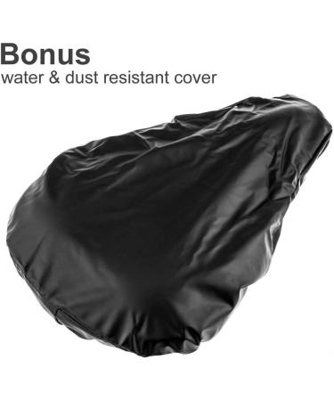 Zacro Gel Padded Bike Seat Cushion - Extra Soft Cover for Peloton & Indoor Cycling - Black Small - Buy Online on GoSupps.com