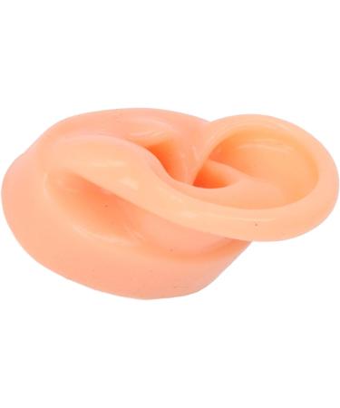 Silicone Ear Model - Soft Simulation Hearing Tool for Sound Aid Display (Left Ear) - Fleshcolor with Black Stand - 1 Count - Buy Online on GoSupps.com