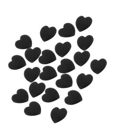 Osaladi 15 pairs of ear grips for glasses silicone glasses ear handle glasses holder glasses holder glass ear hook slipproof cover ear sparkling ears solid bracket pebble gel cylinder 1.4x1.3cm black