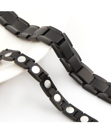 Magnetic Bracelet for Women - 3500 Gauss Strong Joint Support - Health Gift for Mother's Day (Black) - Buy Online on GoSupps.com