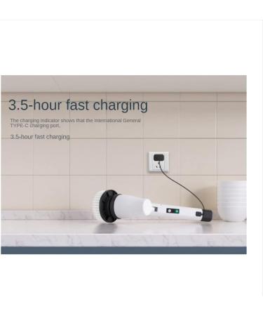 Jbnmvc Electric Scrubber Electric Bathroom Cleaning Brush Suitable for Cleaning Walls/Floors/Bathrooms/Kitchens/Cars - Buy Online on GoSupps.com