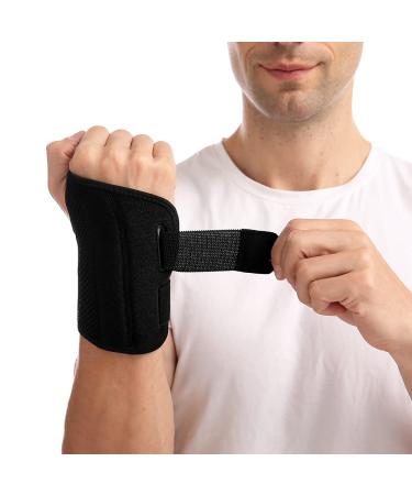 Carpal Tunnel Wrist Brace 1 Pair Of Sports Wrist Protection Wrist Sprain Protection Compression Support Men And Women Breathable Wrist Protection (Color : Black)