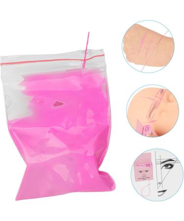 NOLITOY Eyebrow Measuring Tool Brow Map Line Eyebrow Corrector Positioning Ruler Wire Box Draw a Line 4.6x1.8x7.5cm Pink - Buy Online on GoSupps.com