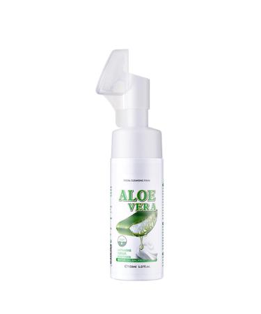 Aloe Vera Foaming Facial Cleanser - Gentle Face Wash with Real Aloe Vera Extract Soothing & Hydrating Oil Control & Deep Cleansing for All Skin Types 5.06 Fl.Oz