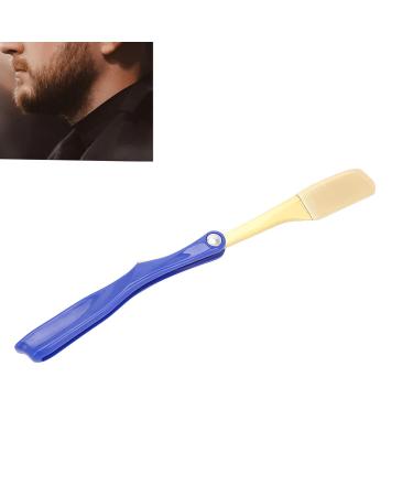 Professional Classic Folding Shaving Holder for Men | Gold & Blue Manual Facial Hair Shaving Tool - Best Shaving Experience - Buy Online on GoSupps.com