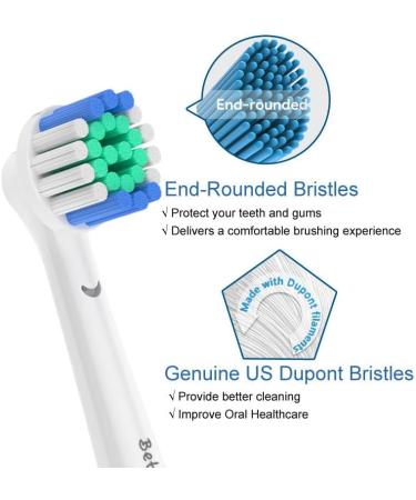 16 Count Replacement Brush Heads for Oral B Braun Electric Toothbrush - Deep Cleaning and Precise Results - Buy Online on GoSupps.com