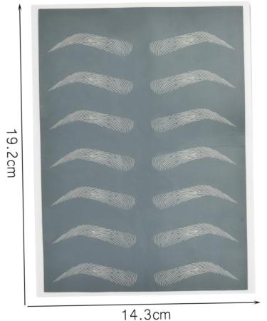 Hemoton 1 Sheet Eyebrow Microblading Eye Brow Practice Skin Eyebrow Training Skin Practice Tools - Buy Online on GoSupps.com