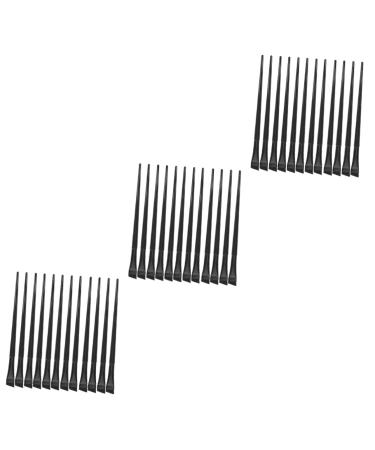 Healeved 36 Pcs Eyeliner Brush Eye Shadow Brush Flat Liner Brush Eye Shadow Blending Brush Black Nylon