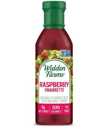 Walden Farms Raspberry Vinaigrette Dressing 12 oz. Bottle - Non-GMO, Sugar-Free, Keto & Kosher - Natural Sweet Tangy Flavor - 2 Pack - Buy Online on GoSupps.com