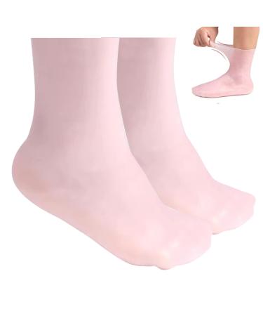 Silicone Moisturizing Socks 1 Pair Long Soft Gel Socks Anti Slip Women Foot Mask Socks Spa Pedicure S Silicone Moisturizing Socks