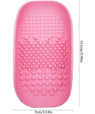 Makeup Brush Cleaner Mat Forreen 2 Pieces Makeup Brush Cleaning Mat Silicone Portable Colorful Durable Makeup Brush Cleaning Pad for Cleaning Various Makeup Brushes - Buy Online on GoSupps.com