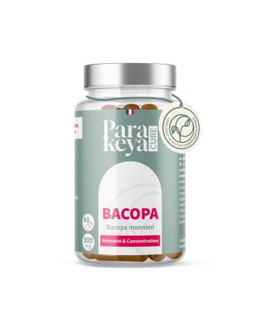Bacopa 300 mg| M moire et Concentration|Compl ment alimentaire|60 g lules 60 unit (Lot de 1)