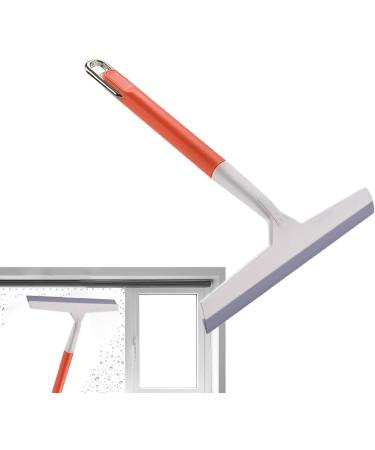 Frifer Window Scrubber - Glass Shower Scrubber - Portable Household Cleaning Tools Window Squeegee Cleaning Squeegee for Shower Doors Tiles Bathroom Orange - Buy Online on GoSupps.com