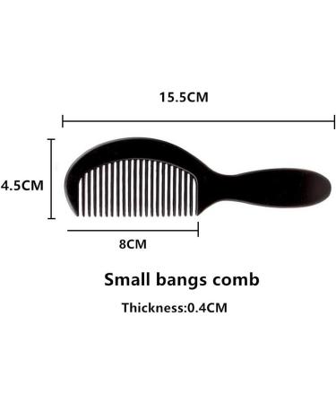 NuAngela Styling Comb Set Cutting Combs Clipper Rat Tail Hair Beard Comb Wide and Fine Tooth Hair Dressing Comb For Women Men Parting Teasing Professional Barber Comb (BLACK 2) - Buy Online on GoSupps.com
