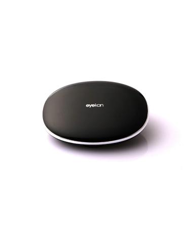 SRFGHJS contact lens container Magnetic induction contact lens box slim design contact lenses case eyes contacts (color: black) black