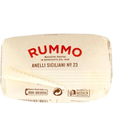  Italian Gourmet E.R. Rummo Anelli siciliani N 23 Pasta Lenta Lavorazione Lot de 5 p tes base de semoule de bl dur dessin en bronze 500 g + Italian Gourmet polpa 400 g - Buy Online on GoSupps.com