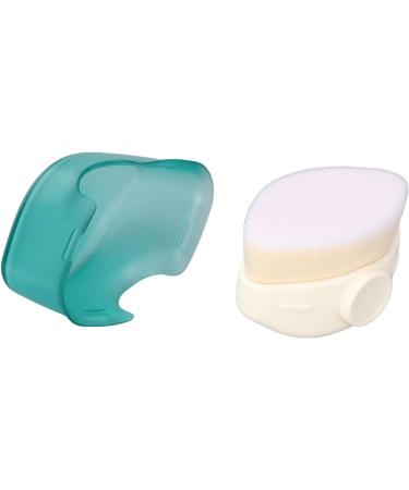 Kids Sunscreen Brush Compact Skin Friendly Multipurpose Soft Bristles Kids Sunscreen Applicator with Protective Cover for Travel (Green) - Buy Online on GoSupps.com