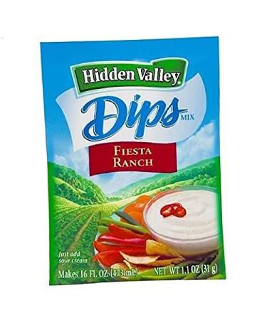 Hidden Valley Dip Mix, Fiesta ranch 1.1 oz (Pack of 3) 1.1 Ounce (Pack of 3)