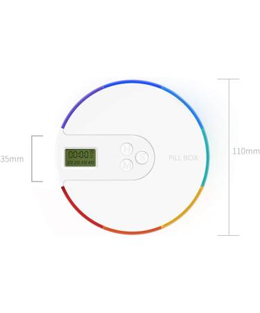 MUUZONING Electronic Pill Box Timer-Reminder with 7 Compartments for Medication Management - Travel Pill Dispenser for Elderly and Kids (Color Options) - Buy Online on GoSupps.com