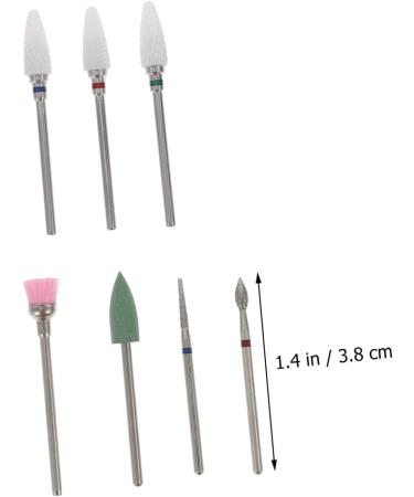 minkissy 1 Set Nail Clipper Grinding Head Ceramic Cuticle Bit Ceramic Tools Nails Cuticle Remover Salon Nail Drill Nail File Carbide Drill Bits Nail Tech Supplies Nylon Nail Clippers Alloy - Buy Online on GoSupps.com