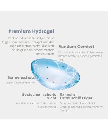 FRESHLADY MAVELLE Collision Contact Lenses - Natural Eye Color for Dark Eyes - Choose ICE Color - Buy Online on GoSupps.com