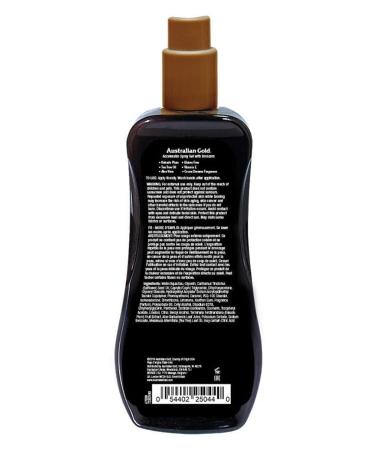 Australian Gold Dark Tanning Accelerator Spray Gel 8oz - Instant Bronzer for Fast Tanning - Buy Online on GoSupps.com