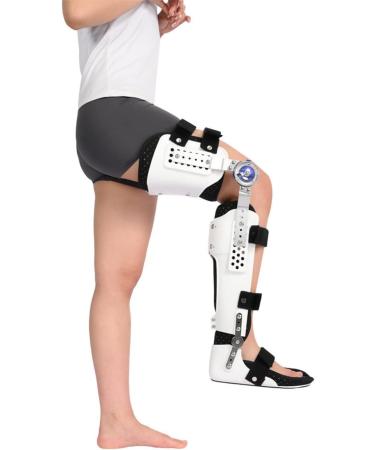 Adjustable Hip Joint Fixation Bracket Knee Orthosis Support Joint Stabilizer Adjustable Calf Ankle Foot Fixed Bracket Leg Brace Articulated Hip Joint Fixation Bracket for Hip Fracture Thigh Fractu Left Locking