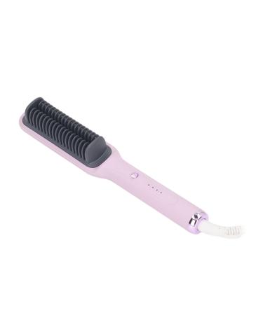 Hair Iron Easy 100-240V Quick Heating Hair Curler Damage Straightener Comb ABS for Salon (US Plug)