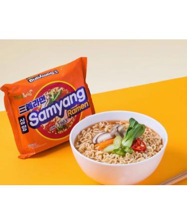 Samyang Ramen Original Flavour Korean Instant Noodles Soup 120g (Pack of 10) HALAL & VEGAN - Buy Online on GoSupps.com
