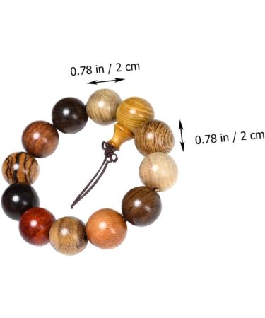 COLLBATH Sandalwood Beads Bracelet Multicolor Bead Bracelet Mens Necklace Stretchy Choker Necklace Buddha Bead Bracelet Bonding Bracelets for Couples Good Mood Wooden Bracelet Multi-jewel 2x2cm Assorted Color f - Buy Online on GoSupps.com