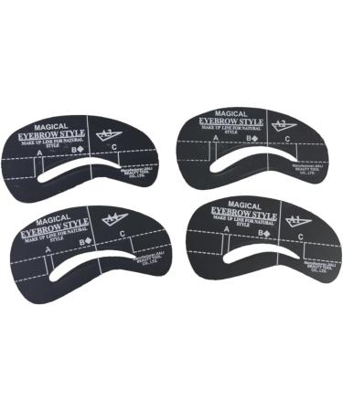 DOITOOL 72 Pcs 6 Sets Eyebrow Molds Gel Removing Tool Eyebrow Stencil Template Eyebrow Trimming Card mediumx3pcs As Shownx3pcs - Buy Online on GoSupps.com