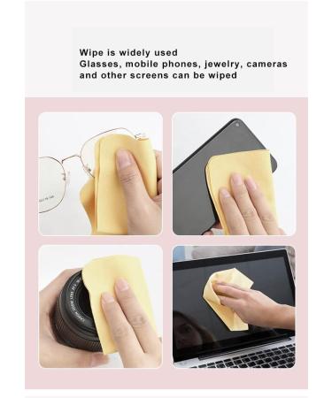 40 Pcs Microfiber Cleaning Cloths - Reusable 7x6 Inch Grey for Lenses Glasses Screens & Electronics - International Shipping Available - Buy Online on GoSupps.com