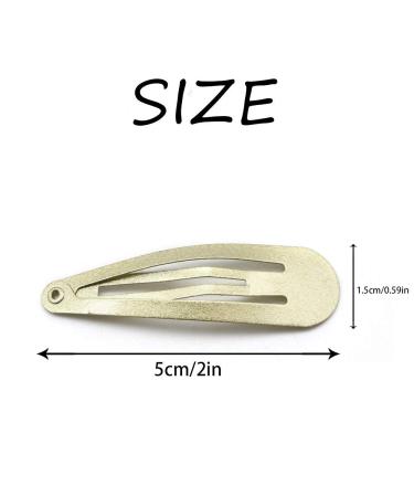 Dofash Snap Hair Clips 5CM/2 IN Metal Grips for Thin Hair - Blonde 12PCS - Buy Online on GoSupps.com