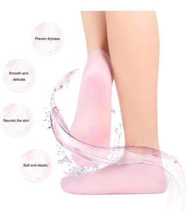 moisturising socks Moisturizing Socks Overnight Spa Cotton Socks Treatment Intensive Repair Dry Cracked Feet Pink L - Buy Online on GoSupps.com