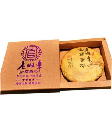 HELLOYOUNG 80g Banzhang Palace Golden Bud Ripe Pu'er Tea Cake techniques traditionnelles nourriture verte chinoise go t onctueux Th Pu'er