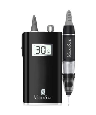 MELODYSUSIE Scamander Nail Drill Electric Nail Files Portable Rechargeable E File Kit 30000RPM Professional Electric Manicure and Pedicure Set Electronic equipment for Acrylic Nails UK B-black
