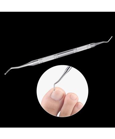 Ingrown Toenail File Stainless Steel Double Ended Nail Lifter Ingrown Toenail Care Lifter File Cleaner Double Ended Foot Care Tool - Buy Online on GoSupps.com